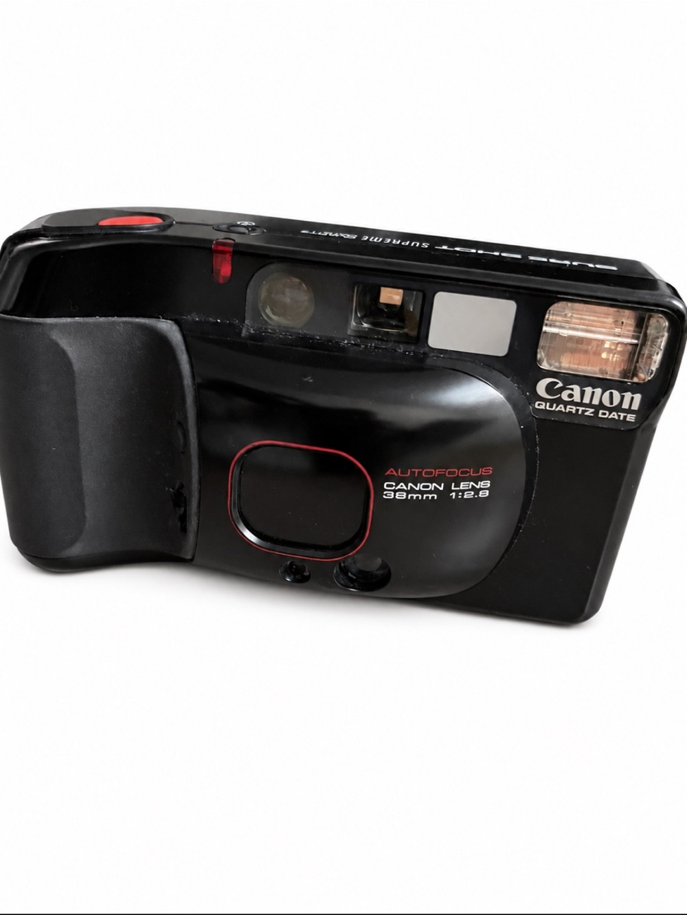 Canon Sure Shot Supreme Quartz Date 35mm Film Camera w/ Original Case Untested